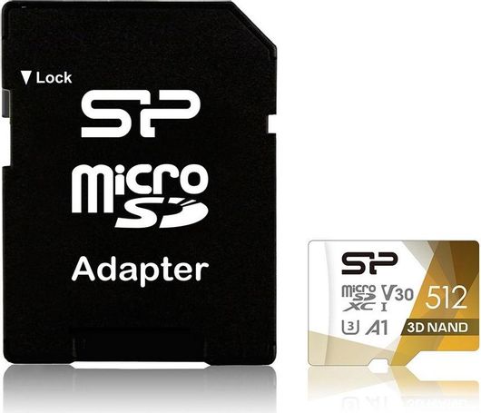 Κάρτα Μνήμης Silicon Power Superior Pro microSDXC 512GB Class 10 U3 V30 A1 UHS-I με Αντάπτορα