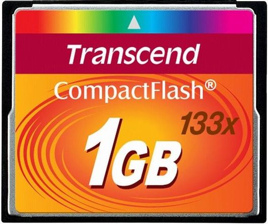 Transcend CompactFlash 1GB με αντάπτορα