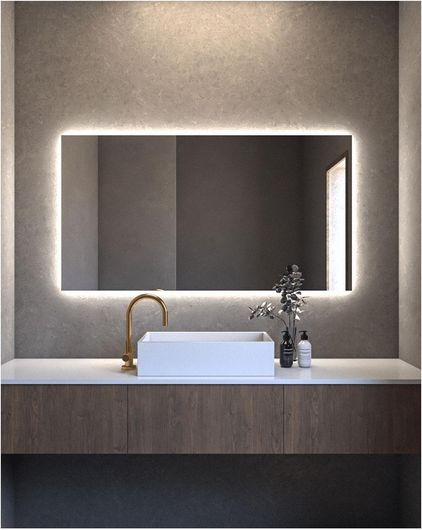 Καθρέπτης Μπάνιου LED Ορθογώνιος 70x90cm 4000Κ