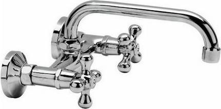 Μπαταρία Κουζίνας Gloria Fragola Leda Τοίχου Ασημί