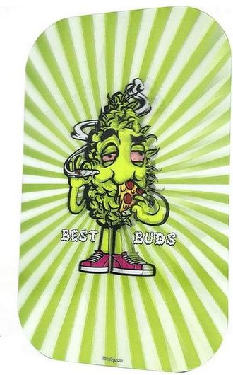 Rolling Tray Best Buds Magnetic 3d Cover For Large Pizza