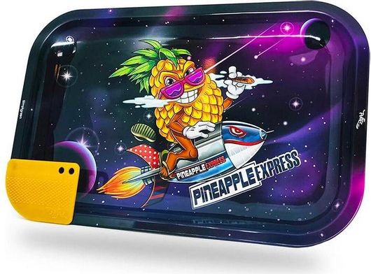 Rolling Tray Best Buds Superhigh Pineapple Express Large Metal με Μαγνητική Grinder Card