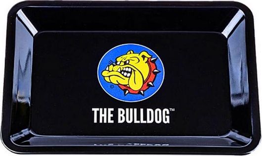 Rolling Tray The Bulldog Metal Black Small