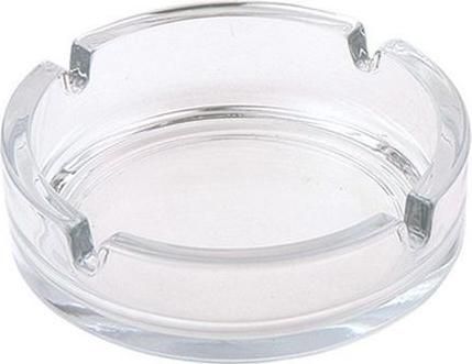 Σταχτοδοχείο Uniglass Selena 105mm Τσιγάρου Γυάλινο 24τμχ Διάφανο