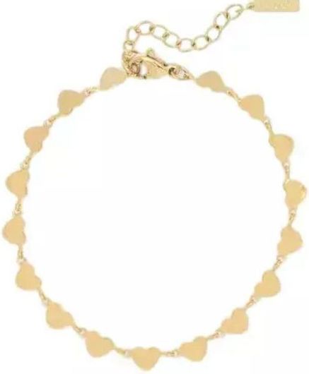 Βραχιόλι Αλυσίδα Oozoo SB-1013 από Ατσάλι Καρδιά Επιχρυσωμένο