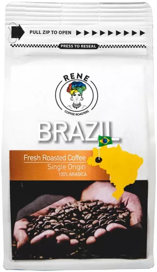 Καφές Espresso Rene Coffee Roasters Brazil Santos Speciality Mundo Novo Catuai Bourbon Αλεσμένος 500gr