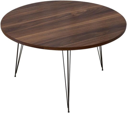 Τραπεζάκι Σαλονιού Tayo Μοριοσανίδα / Μέταλλο 90x40cm Καρυδί