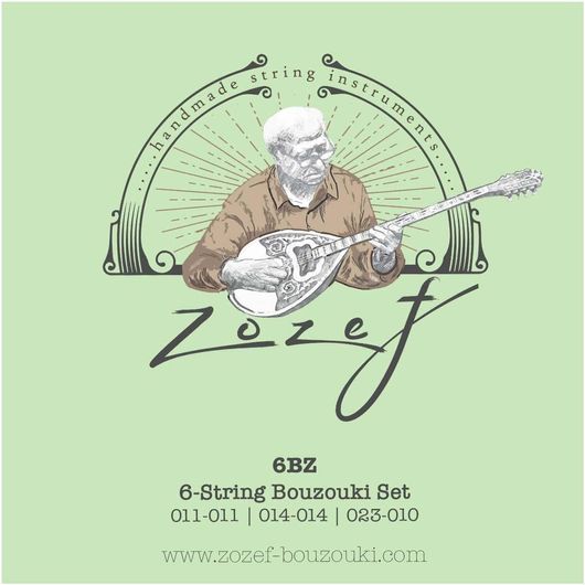 Χορδές Μπουζουκιού Zozef 6BZ 011-023 Σετ