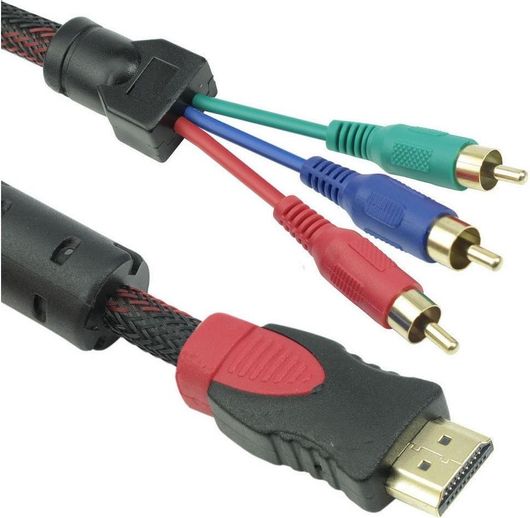 Καλώδιο De Tech18188 HDMI male σε 3x RCA male 1.8m