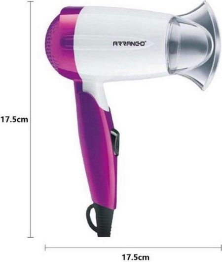 Πιστολάκι Μαλλιών Ταξιδίου Arrango AR57053 1200W Μοβ