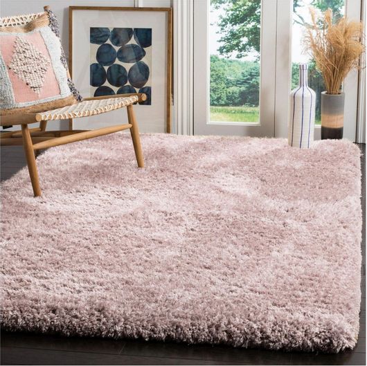 Χαλί Σαλονιού Saray Home Shaggy Supreme 612PN 133x195cm Ροζ