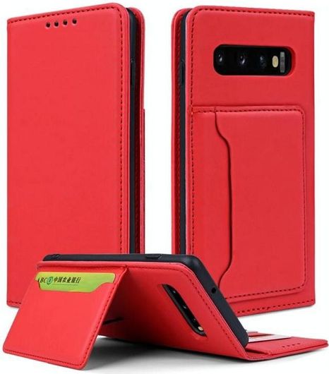Θήκη Κινητού Wallet για Samsung Galaxy S10 Plus Δερματίνη Κόκκινο