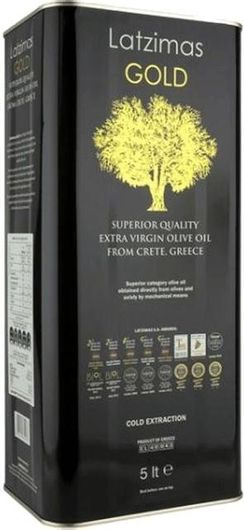 Ελαιόλαδο Λατζιμάς Εξαιρετικό Παρθένο Gold 5lt