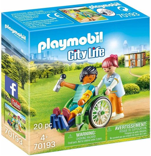 Playmobil City Life Patient in Wheelchair για 4+ Ετών #70193