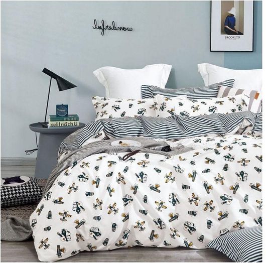 Σετ Μαξιλαροθήκες Melinen Oxford Βαμβακοσατέν 50x70cm Πολύχρωμο