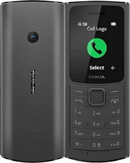 Κινητό Απλής Χρήσης Nokia 110 4G Dual Sim Μαύρο