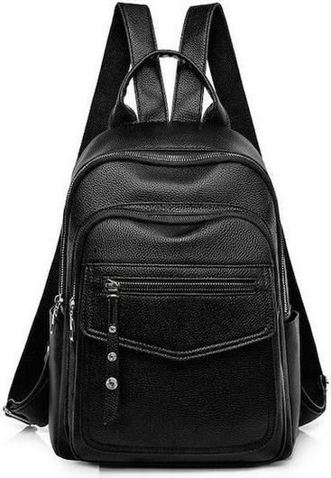 Γυναικεία Τσάντα Πλάτης Roxxani LBAG-0023 Δερμάτινη Μαύρο