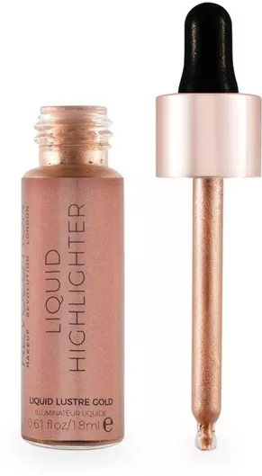 Highlighter Revolution Beauty Liquid Lustre Gold 18ml