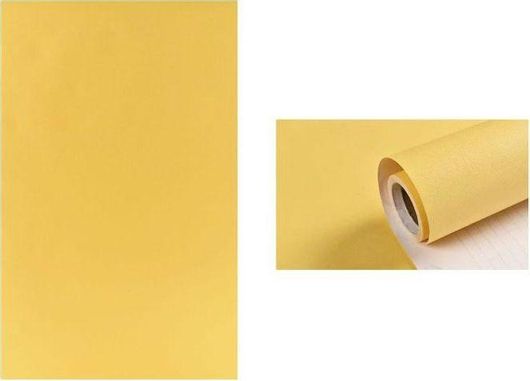 Ταπετσαρία Τοίχου Αυτοκόλλητη σε Ρολό 200x60cm Κίτρινο