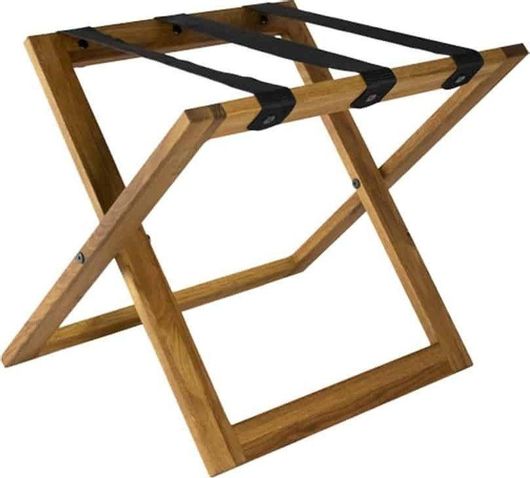 Μπαγκαζιέρα Ξενοδοχείου Ξύλινη Αναδιπλούμενη 42x46x56.7cm Καφέ