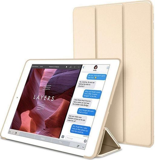 Θήκη Tablet Flip Cover για Huawei MediaPad T3 10 9.6'' Σιλικόνη Χρυσό