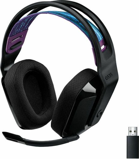 Logitech G535 Ασύρματο Over Ear Gaming Headset με σύνδεση USB