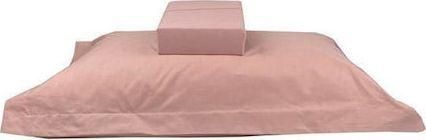 Σετ Μαξιλαροθήκες Μαξιλαροθήκες Oxford Πεννιέ Βαμβακερές Dusty Rode 52x72cm 2τμχ