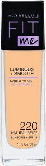 Maybelline Fit Me Luminous + Smooth Liquid Make Up SPF18 220 Natural Beige 30ml