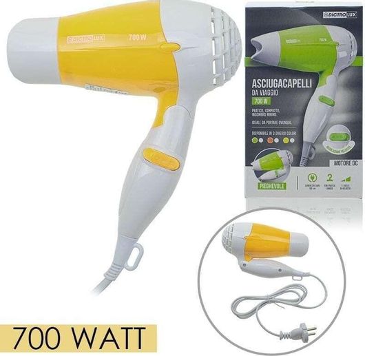 Πιστολάκι Μαλλιών Ταξιδίου 0321.543 Αναδιπλούμενο 700W Λευκό