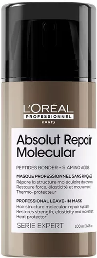 Μάσκα Μαλλιών L'Oreal Professionnel Serie Expert Absolut Repair Molecular για Προστασία Χρώματος 100ml