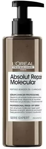 L'Oréal Professionnel Serie Expert Absolut Repair Molecular Serum Αναδόμησης για Βαμμένα Μαλλιά Μοριακής Επανόρθωσης που Ξεβγάζεται για Ταλαιπωρημένα Μαλλιά 250ml