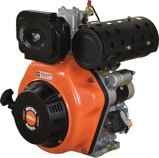 Κινητήρας Πετρελαίου Kraft Τετράχρονος 498cc 11hp με Σφήνα & Μίζα Ρεζερβουάρ 5.5lt