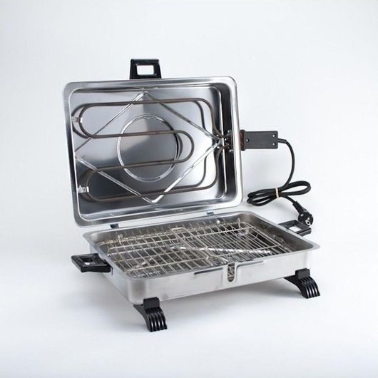 Ηλεκτρική Ψησταριά Σχάρας ΦΟΙΝΙΞ AN-650 Επιτραπέζια 1600W με Καπάκι 46x30cm