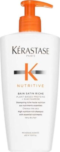 Kérastase Nutritive Bain Satin Riche Σαμπουάν Αναδόμησης/Θρέψης & Ενυδάτωσης για Ξηρά Μαλλιά Μαλλιά 500ml