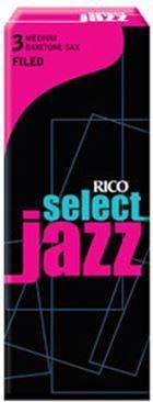Καλάμια Βαρύτονου Σαξοφώνου D'Addario Woodwinds RICO Select Jazz Medium Νο.2 Filed RSF05BSX2M 1τμχ