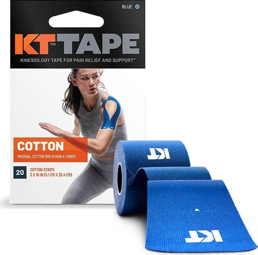 Ταινία Κινησιοθεραπείας KT Tape Original Cotton Precut 25cm x 5m 20τμχ Μπλε
