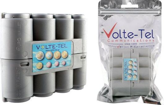 Κερματοδέκτης Volte-Tel 8 Θέσεων Ασημί