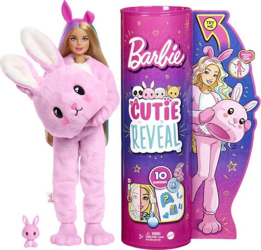 Κούκλα Barbie Mattel Cutie Reveal Λαγουδάκι για 3+ Ετών