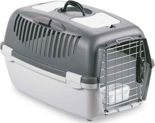 Κλουβί Μεταφοράς Σκύλου Gulliver 2 Deluxe 55x36x35cm Γκρι