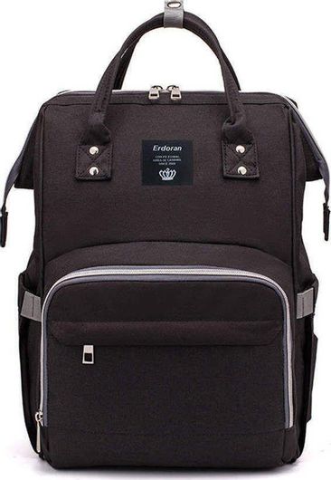 Τσάντα Αλλαξιέρα Πλάτης Erdoran 27x18x40cm Μαύρο