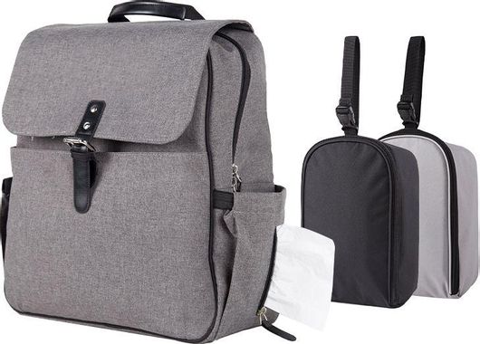 Τσάντα Αλλαξιέρα Πλάτης Baby Wise 34x20x42cm Γκρι