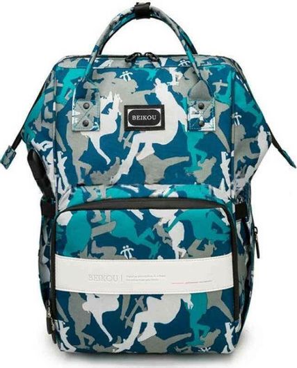 Τσάντα Αλλαξιέρα Πλάτης Beikou 25x17x38cm Μπλε