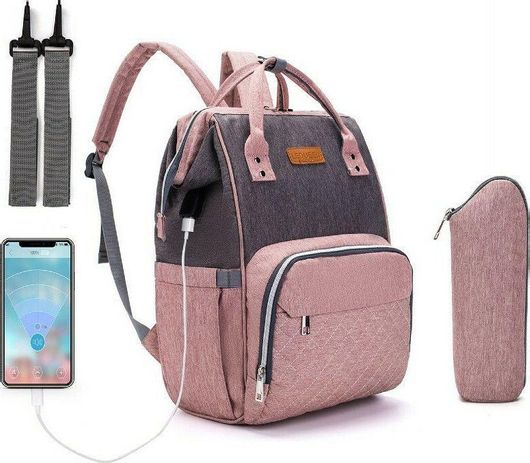 Τσάντα Αλλαξιέρα Πλάτης Lequeen Ροζ