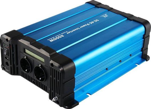 Μετατροπέας Inverter Καθαρού Ημιτόνου Solarvertech FS2000D 2000W 12V DC σε 220V AC