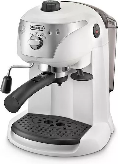 De'Longhi Μηχανή Espresso 1100W Πίεσης 15bar Λευκή EC221.W
