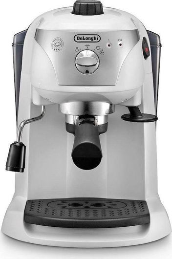 De'Longhi Μηχανή Espresso 1100W Πίεσης 15bar Λευκή EC221.W