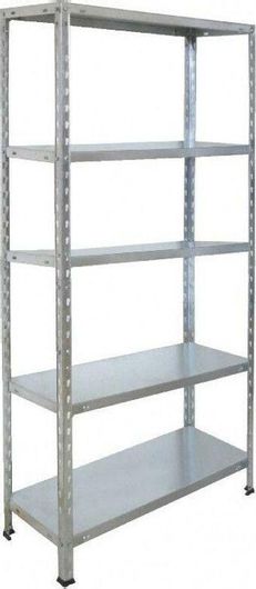 Ραφιέρα Dexion Bulle Γαλβανιζέ με 5 Βιδωτά Μεταλλικά Ράφια 75x30x170cm