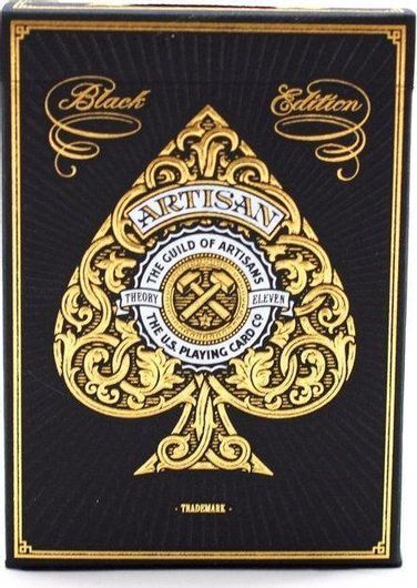 Τράπουλα Theory11 Artisan Συλλεκτική Πλαστική Μαύρο