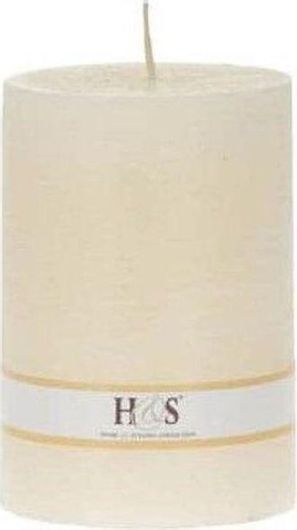 Jk Home Decoration Διακοσμητικό Κερί Ιβουάρ 7x10cm