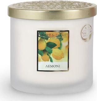 Αρωματικό Κερί Heart & Home Σόγιας σε Βάζο Λεμόνι 230gr